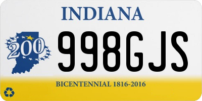 IN license plate 998GJS