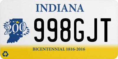 IN license plate 998GJT