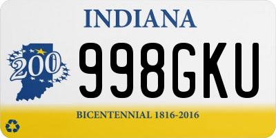 IN license plate 998GKU