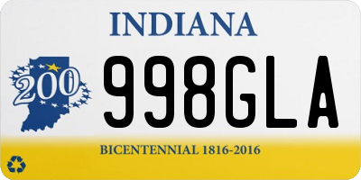 IN license plate 998GLA