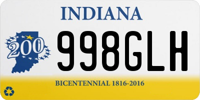 IN license plate 998GLH