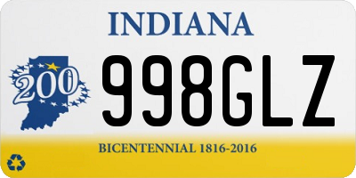 IN license plate 998GLZ