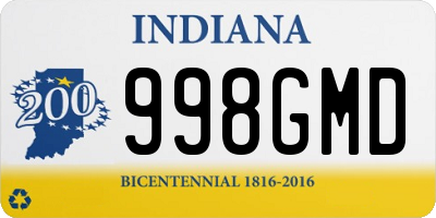 IN license plate 998GMD