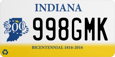 IN license plate 998GMK