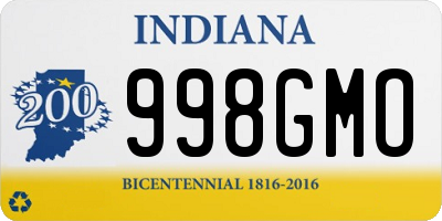 IN license plate 998GMO