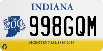 IN license plate 998GQM