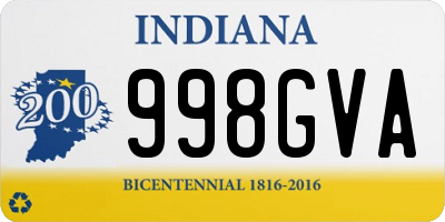 IN license plate 998GVA