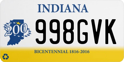 IN license plate 998GVK