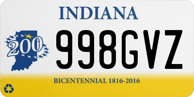 IN license plate 998GVZ