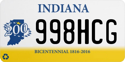 IN license plate 998HCG