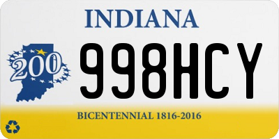 IN license plate 998HCY