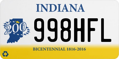 IN license plate 998HFL