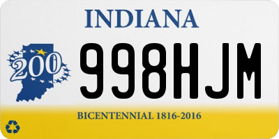 IN license plate 998HJM