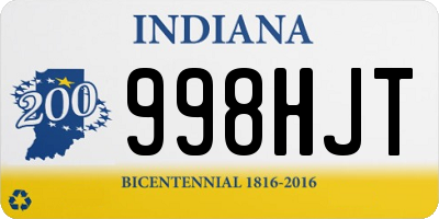 IN license plate 998HJT