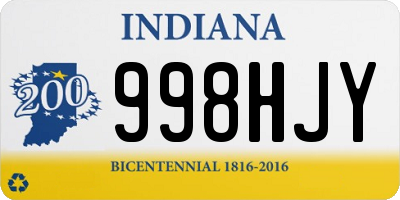 IN license plate 998HJY