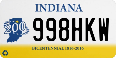 IN license plate 998HKW