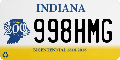 IN license plate 998HMG