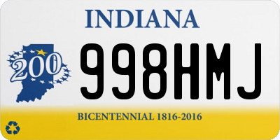 IN license plate 998HMJ