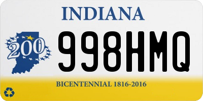 IN license plate 998HMQ