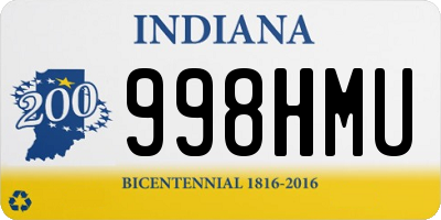 IN license plate 998HMU