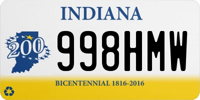IN license plate 998HMW