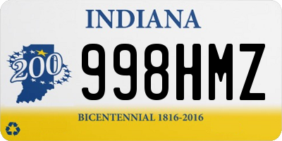 IN license plate 998HMZ