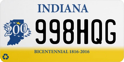 IN license plate 998HQG