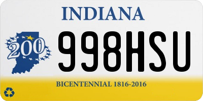 IN license plate 998HSU