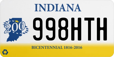 IN license plate 998HTH