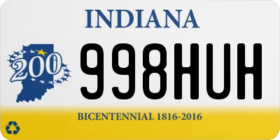 IN license plate 998HUH