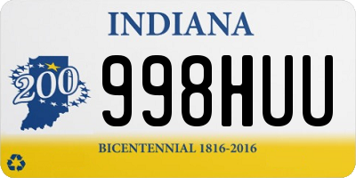 IN license plate 998HUU