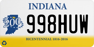 IN license plate 998HUW