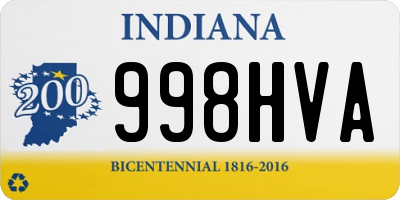 IN license plate 998HVA