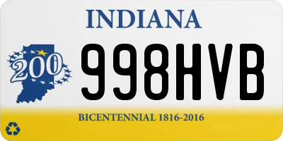 IN license plate 998HVB