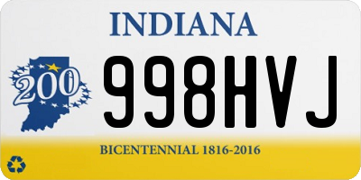 IN license plate 998HVJ