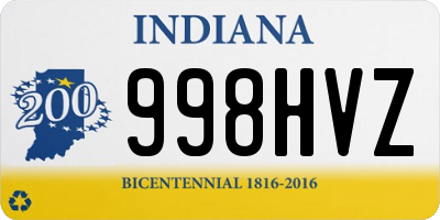 IN license plate 998HVZ