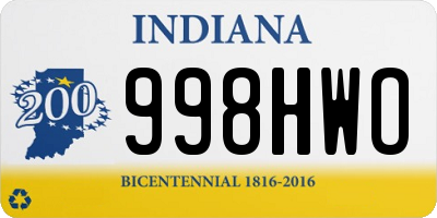 IN license plate 998HWO