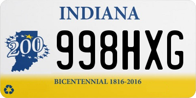 IN license plate 998HXG