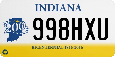 IN license plate 998HXU