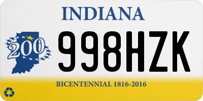 IN license plate 998HZK