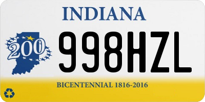 IN license plate 998HZL