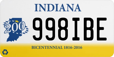 IN license plate 998IBE