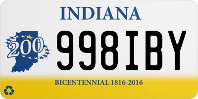 IN license plate 998IBY