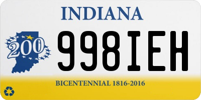 IN license plate 998IEH