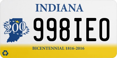 IN license plate 998IEO