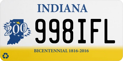 IN license plate 998IFL