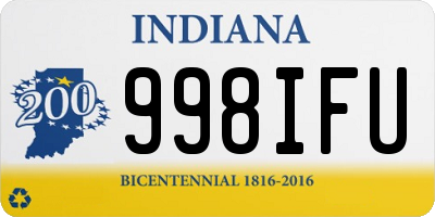 IN license plate 998IFU