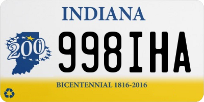 IN license plate 998IHA