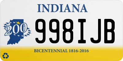 IN license plate 998IJB