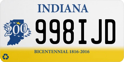 IN license plate 998IJD